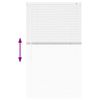 vidaXL Window Blind with Curtains Manual White Aluminium