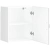 vidaXL Kitchen Wall Cabinet Lucca High Gloss White Engineered Wood