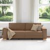 vidaXL Sofa Brown 220 x 78 x 84 cm Fabric