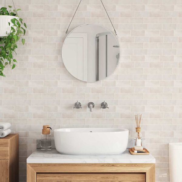 vidaXL Decorative Stickers 10 pcs Beige Marble 29.4 x 21.4 cm