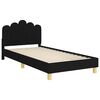 vidaXL Children's Bed Frame with Headboard Black 90 x 200 cm Fabric
