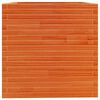 vidaXL Garden Planter Wax Brown 70x70x72.5 cm Solid Wood Pine