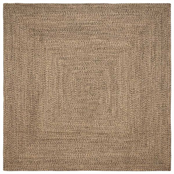 vidaXL Area Rugs Square Natural and Black 300 x 300 cm Jute