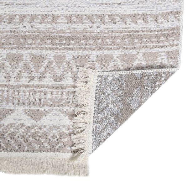 vidaXL Rug Beige 120x180 cm Cotton