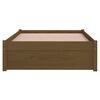 vidaXL Bed Frame without Mattress Honey Brown Solid Wood 90x200 cm