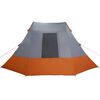 vidaXL Camping Tent Grey and Orange 482 x 360 x 227 cm Taffeta