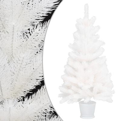 vidaXL Artificial Pre-lit Christmas Tree White 90 cm
