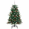 vidaXL Artificial Christmas Tree with 150 LEDs with Stand Green 150 cm