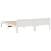 vidaXL Bed Frame without Mattress White 160x200 cm Solid Wood Pine