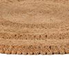 vidaXL Area Rug Hand-braided Jute 150 cm Round