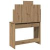 vidaXL Dressing Table with Mirror Artisan Oak 96x39x142 cm