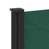 vidaXL Retractable Side Awning Dark Green 100x300 cm