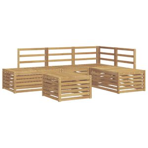 vidaXL Outdoor Sofa Set 5 Piece White