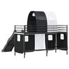 vidaXL Kids'Loft Bed Frame Black 99.5 x 190 cm Metal