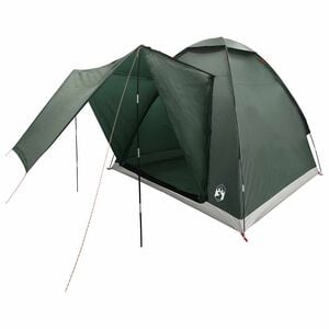 vidaXL Camping Tent 2-Person Army Green Polyester and Steel
