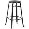 vidaXL Bar Stools 6 pcs Black Steel