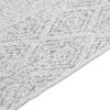 vidaXL Rug Light Grey 100x200 cm Cotton