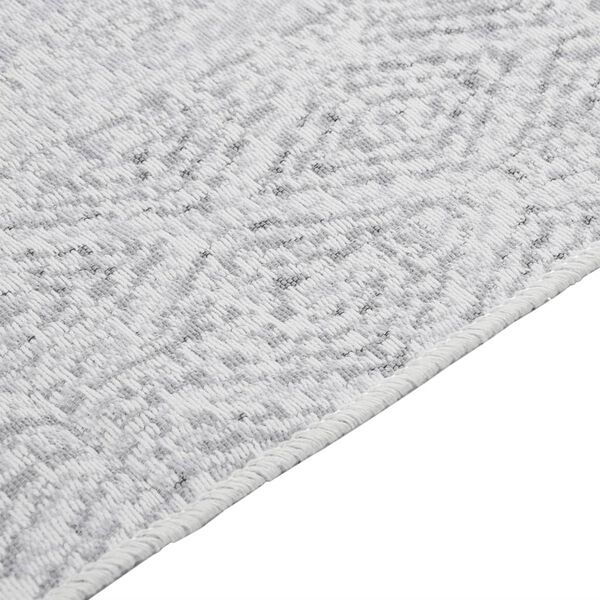 vidaXL Rug Light Grey 100x200 cm Cotton