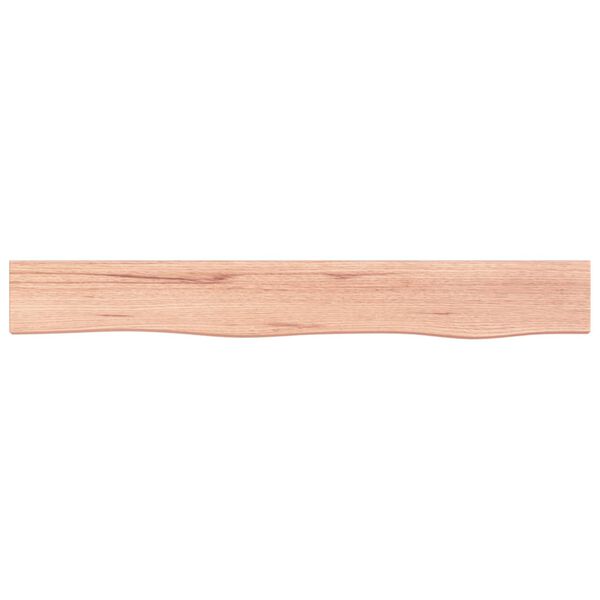 vidaXL Wall Shelf Light Brown 80x10x2 cm Treated Solid Wood Oak