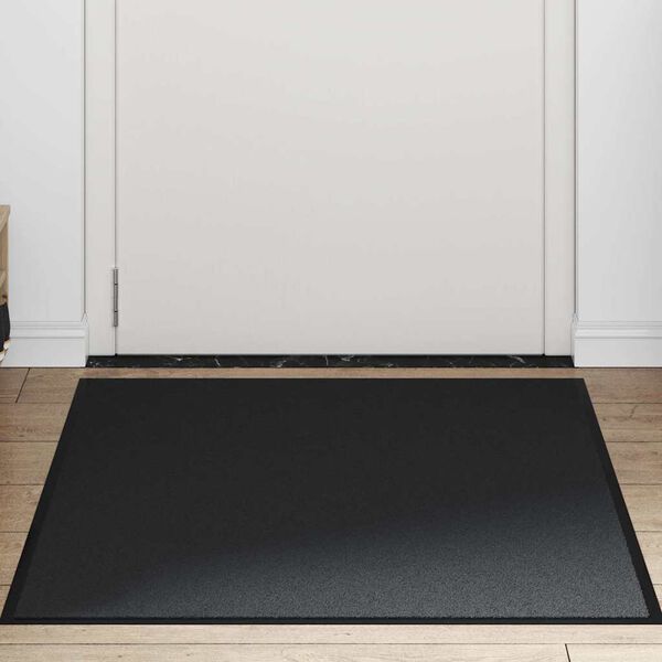 vidaXL Doormat Black 90x150 cm