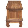vidaXL TV Stand with Drawer Natural 110 x 35 x 40 cm Solid Teak Wood