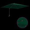vidaXL Garden Parasol Green 248.5 x 247.5 x 160 cm Polyester and Steel
