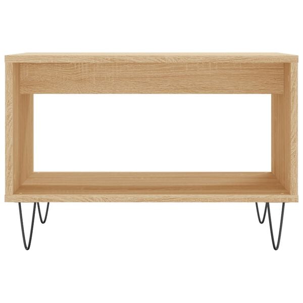 vidaXL Coffee Table Sonoma Oak 60x50x40 cm Engineered Wood