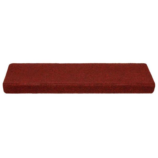 vidaXL Stair Mats Self-adhesive 5 pcs 65x21x4 cm Bordeaux Red Rectangular Edge