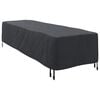 vidaXL Loungers Cover Plain Black 74 x 210 x 40 cm Fabric