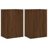 vidaXL TV Wall Cabinets 2 pcs Brown Oak 40.5x30x60 cm Engineered Wood