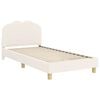 vidaXL Children's Bed Frame with Headboard Cream 90 x 200 cm