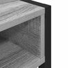 vidaXL Desk with Storage Grey Sonoma 100 x 50 x 75 cm Engineered Wood