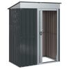 vidaXL Garden Sheds Anthracite 137 x 81 x 180 cm Metal