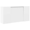 vidaXL Reception Desk White 200x50x103.5 cm Engineered Wood