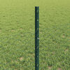 vidaXL Fence with Post Green 0.5 x 100 m Steel and PVC