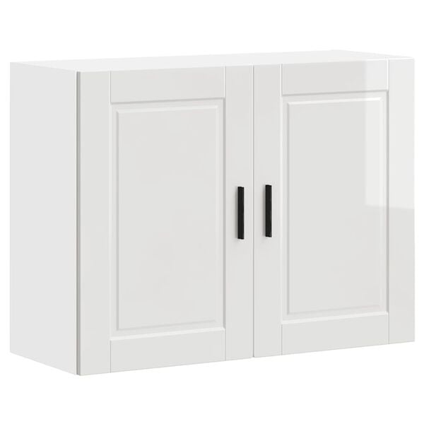 vidaXL Kitchen Wall Cabinet Porto High Gloss White Engineered Wood