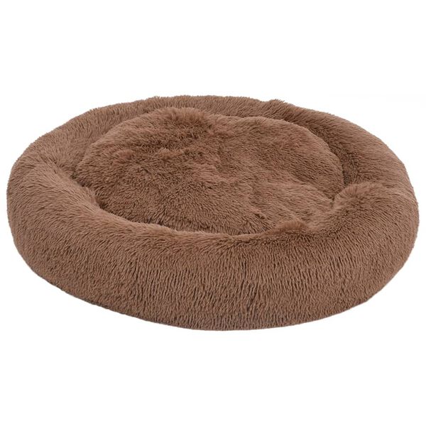 vidaXL Washable Dog & Cat Cushion Brown 70x70x15 cm Plush