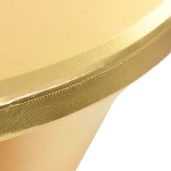vidaXL 2 pcs Table Covers Stretch 80 cm Gold