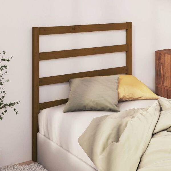 vidaXL Bed Headboard Honey Brown 96x4x100 cm Solid Wood Pine