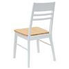 vidaXL Dining Chairs 2 pcs White 43 x 54 x 89 cm Solid Rubber Wood