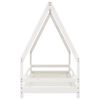 vidaXL Kids Bed Frame White 90x200 cm Solid Wood Pine