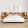 vidaXL Headboard with Cabinet 3 pcs Old Wood Engineered Wood
