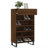 vidaXL Shoe Cabinet Brown Oak 60x35x105 cm Engineered Wood