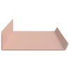 vidaXL Floating Shelf Wall-mounted 4 pcs Pink 60 x 9 x 2.5 cm Steel