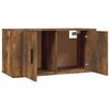 vidaXL 3 Piece TV Cabinet Set Smoked Oak Engineered Wood