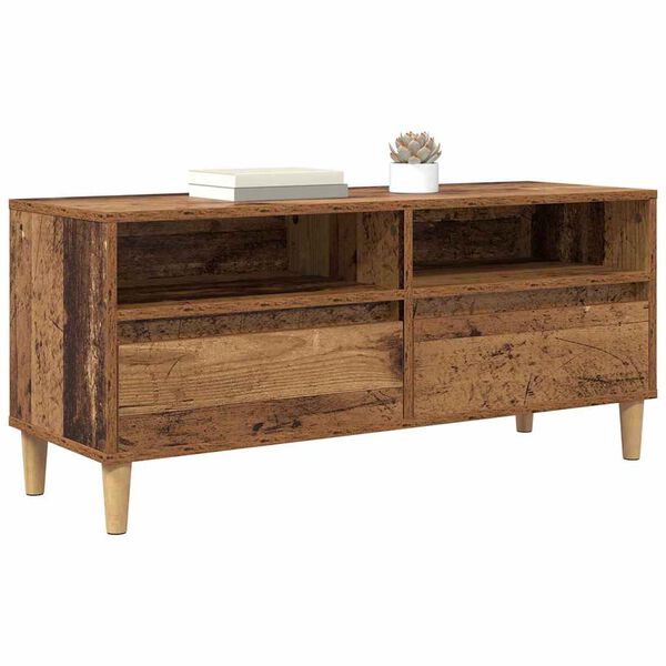 vidaXL TV Cabinet Old Wood 100 x 34.5 x 44.5 cm Engineered Wood