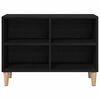 vidaXL TV Cabinet Black Oak 69.5 x 30 x 50 cm Engineered Wood