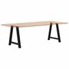 vidaXL Dining Table Legs A-Shaped 2 pcs Black&nbsp;80x(72-73) cm Steel