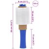 vidaXL Stretch Film with Handle 10 pcs Transparent 23 µm 10 cm x 150 m