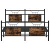 vidaXL Bed Frame without Mattress Smoked Oak 137x190 cm Engineered Wood